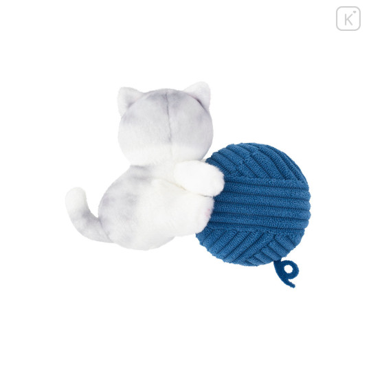 Japan Mofusand Measuring Tape with Plush - Blue - 5