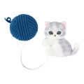 Japan Mofusand Measuring Tape with Plush - Blue - 6