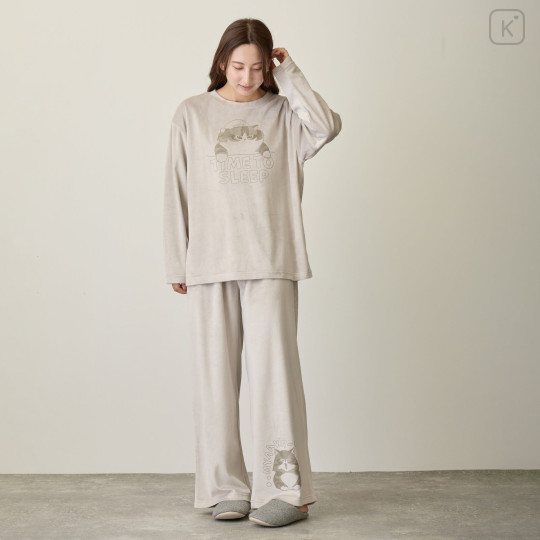 Japan Mofusand Roomwear Set (L) - Set Time To Sleep Gray - 4