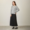 Japan Mofusand Waffle Long-Sleeve T-Shirt (M) - Polka Dot Pattern Gray - 4