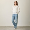 Japan Mofusand Waffle Long-Sleeve T-Shirt (L) - Polka Dot Pattern White - 4