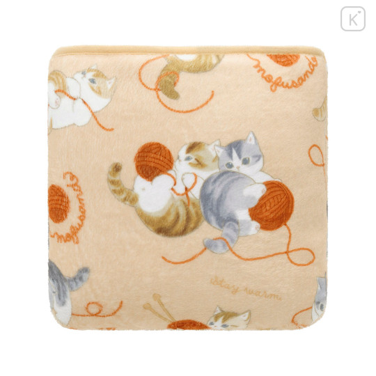 Japan Mofusand Warm 3-Way Blanket with Storage Pocket - Yarn - 8