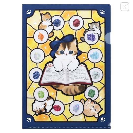 Japan Mofusand A4 Clear File - Jewel Cat - 1
