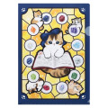 Japan Mofusand A4 Clear File - Jewel Cat - 4