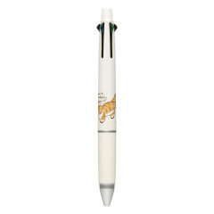Japan Mofusand Jetstream 4&1 Multi Ballpoint Pen + Mechanical Pencil - Antique Cat Ivory
