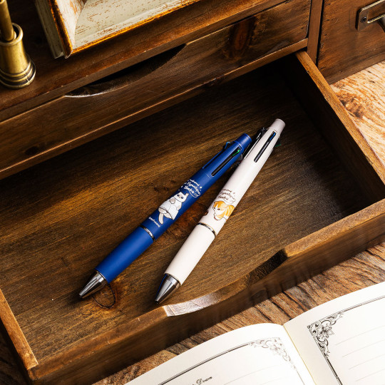 Japan Mofusand Jetstream 4&1 Multi Ballpoint Pen + Mechanical Pencil - Antique Cat Navy - 2
