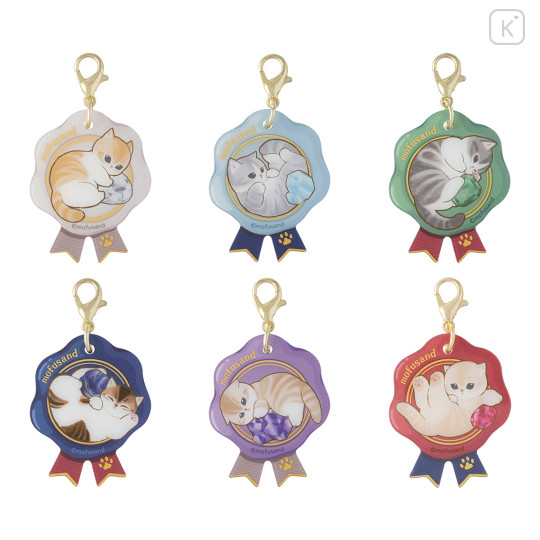 Japan Mofusand Sealing Stamp Style Acrylic Charm Box Set - Antique Cats - 1