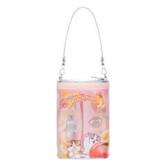 Japan Mofusand Mascot Pouch - Meow Meow Mart Peach Can
