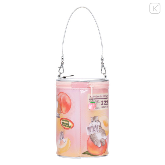 Japan Mofusand Mascot Pouch - Meow Meow Mart Peach Can - 7
