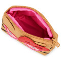 Japan Sanrio Mascot Cosmetic Pouch - Hello Kitty : Tan Swimsuit Party Heart Sunglasses - 4