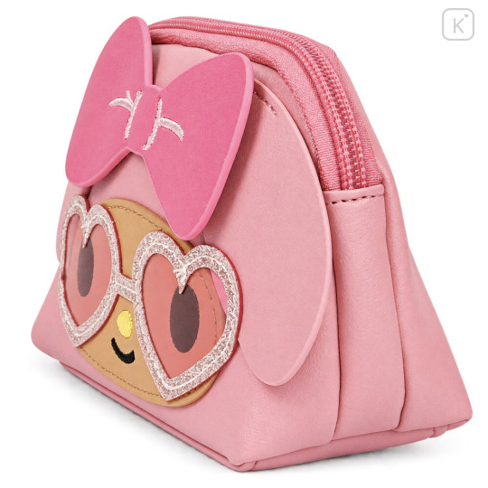Japan Sanrio Mascot Cosmetic Pouch - My Melody : Tan Sunburned Heart Sunglasses - 2
