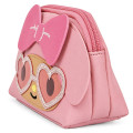 Japan Sanrio Mascot Cosmetic Pouch - My Melody : Tan Sunburned Heart Sunglasses - 2