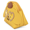 Japan Sanrio Mascot Cosmetic Pouch - Pompompurin : Tan Sunburned Heart Sunglasses - 2