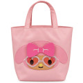 Japan Sanrio Mini Tote Bag - My Melody : Tan Sunburned Heart Sunglasses Pink - 1