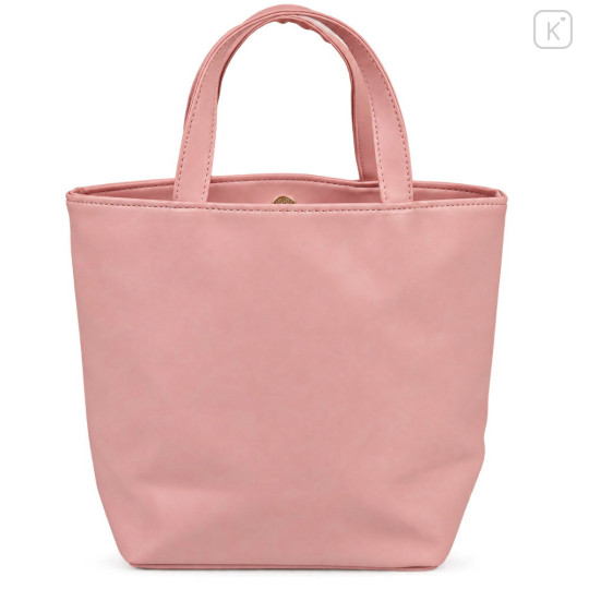 Japan Sanrio Mini Tote Bag - My Melody : Tan Sunburned Heart Sunglasses Pink - 3