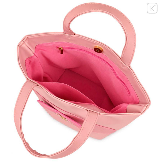 Japan Sanrio Mini Tote Bag - My Melody : Tan Sunburned Heart Sunglasses Pink - 4