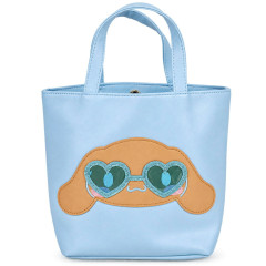 Japan Sanrio Mini Tote Bag - Cinnamoroll : Tan Sunburned Heart Sunglasses