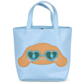 Japan Sanrio Mini Tote Bag - Cinnamoroll : Tan Sunburned Heart Sunglasses - 1