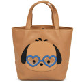 Japan Sanrio Mini Tote Bag - Pochacco : Tan Sunburned Heart Sunglasses - 1
