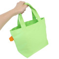 Japan Sanrio Mini Tote Bag - Usahana : Face Wink Sharp Green - 2