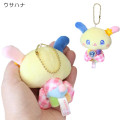 Japan Sanrio Petit Mini Mascot Holder - Usahana : Sparkly Ribbon Twinkle Eyes - 2
