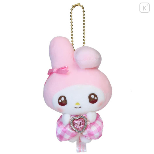 Japan Sanrio Petit Mini Mascot Holder - My Melody : Sparkly Ribbon Twinkle Eyes - 1