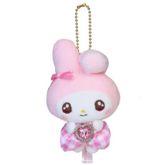 Japan Sanrio Petit Mini Mascot Holder - My Melody : Sparkly Ribbon Twinkle Eyes