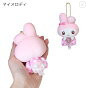 Japan Sanrio Petit Mini Mascot Holder - My Melody : Sparkly Ribbon Twinkle Eyes - 2