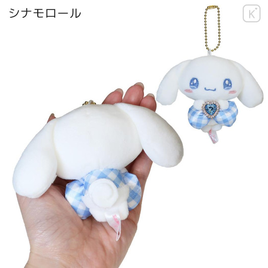 Japan Sanrio Petit Mini Mascot Holder - Cinnamoroll : Sparkly Ribbon Twinkle Eyes - 2