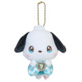 Japan Sanrio Petit Mini Mascot Holder - Pochacco : Sparkly Ribbon Twinkle Eyes - 1