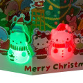 Japan Sanrio 3D Greeting Card - Hapidanbui Boys & Characters Christmas Tree & Light & Snowman in Front of the House - 4