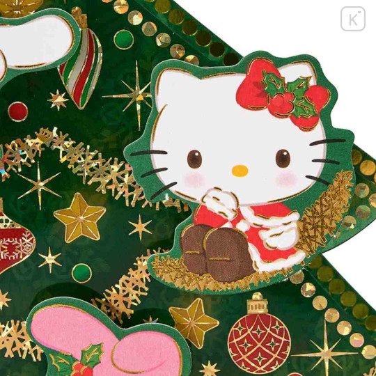 Japan Sanrio 3D Greeting Card - Hapidanbui Boys & Characters Christmas Tree & Light Decoration - 3