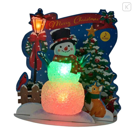 Japan Sanrio 3D Greeting Card - Hapidanbui Boys & Characters Christmas Tree & Light Decoration - 6
