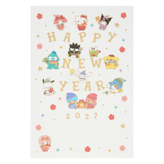 Japan Sanrio Postcard Set - Hapidanbui Boys & Characters Happy New Year Greeting Card 2027