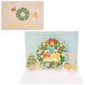 Japan Sanrio 3D Greeting Card - Little Twin Stars : Christmas Wreath - 1