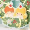 Japan Sanrio 3D Greeting Card - Little Twin Stars : Christmas Wreath - 4
