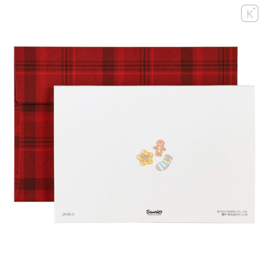 Japan Sanrio 3D Greeting Card - Little Twin Stars : Christmas Wreath - 5