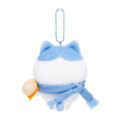 Japan Chiikawa Mascot Holder - Hachiware : Eating Steamed Bun - 5
