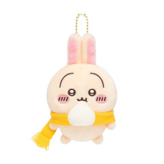 Japan Chiikawa Mascot Holder - Usagi : Eating Steamed Bun