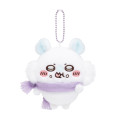 Japan Chiikawa Mascot Holder - Momonga : Eating Steamed Bun - 4