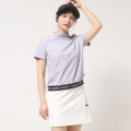 Japan Sanrio Ribbed Mock Neck Top with Hem Logo (L) - Hello Kitty : Sanrio Sports Lavender - 2