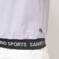Japan Sanrio Ribbed Mock Neck Top with Hem Logo (L) - Hello Kitty : Sanrio Sports Lavender - 8