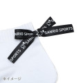 Japan Sanrio Back Ribbon Crew Socks - Hello Kitty : Sanrio Sports Black - 3