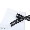 Japan Sanrio Back Ribbon Crew Socks - Hello Kitty : Sanrio Sports Black - 4
