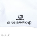 Japan Sanrio Back Ribbon Crew Socks - Hello Kitty : Sanrio Sports Black - 6