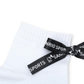 Japan Sanrio Back Ribbon Crew Socks - Hello Kitty : Sanrio Sports White - 4