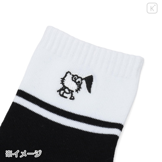 Japan Sanrio Line Crew Socks - Hello Kitty : Sanrio Sports Blue - 4