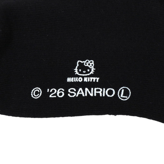 Japan Sanrio Line Crew Socks - Hello Kitty : Sanrio Sports Black - 6