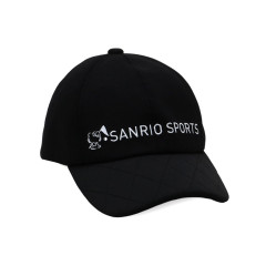 Japan Sanrio Quilted Cap - Hello Kitty : Sanrio Sports Black