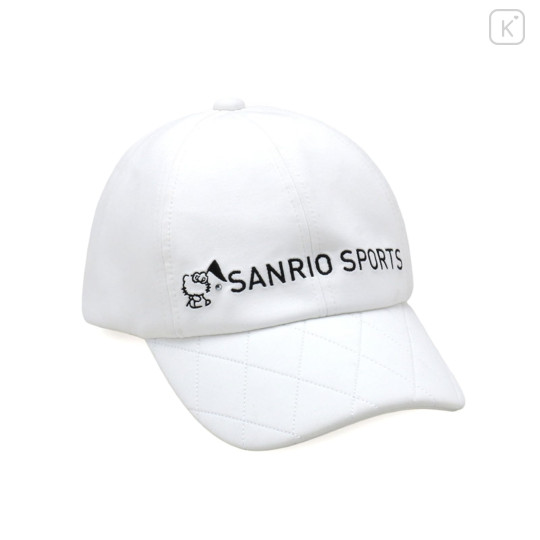 Japan Sanrio Quilted Cap - Hello Kitty : Sanrio Sports White - 1